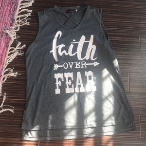 Faith over fear tank